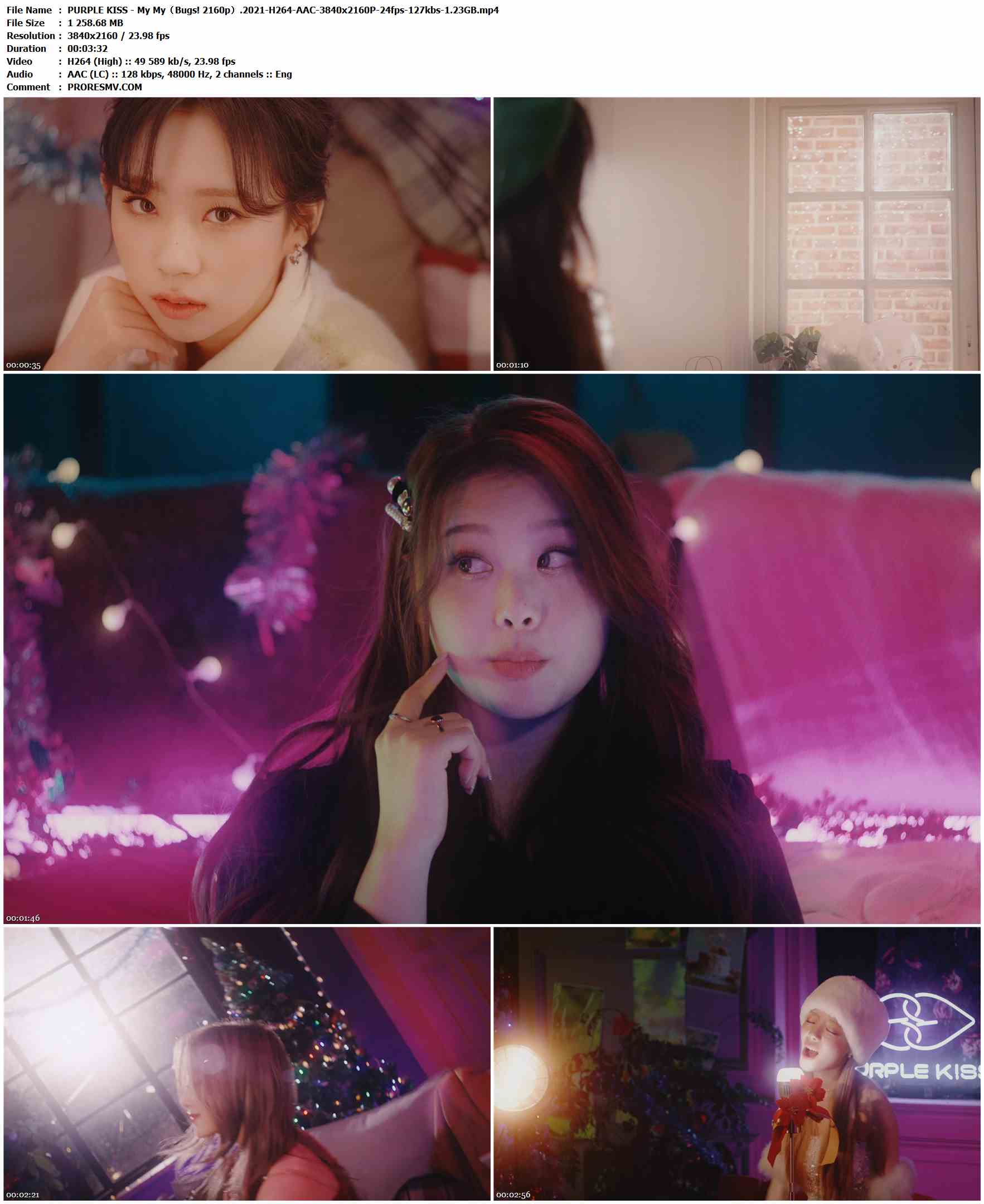 PURPLE KISS - My My（Bugs! 2160p）.2021-H264-AAC-3840x2160P-24fps-127kbs-1.23GB官方MV_高清MV